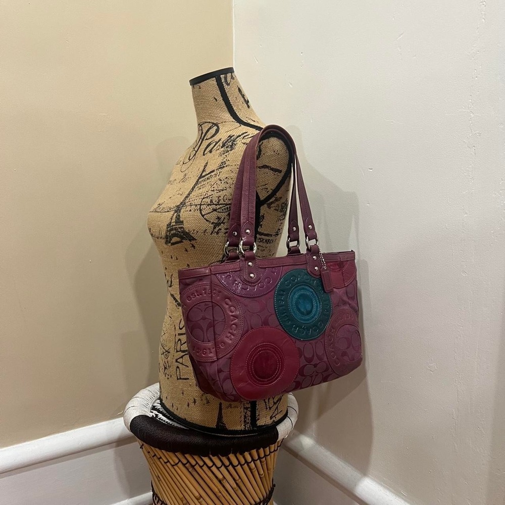 Y2K 2000s Rare Coach Patch-Work Signature Cs Gallery … - Gem
